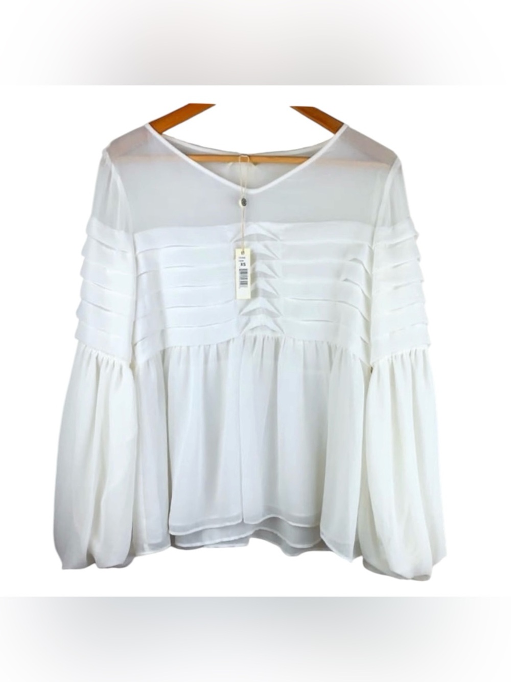 Max Studio Georgette Bell Sleeve Blouse